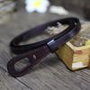 Cintura estiva da donna con nodo - Accessorio in vera pelle per stringere la vita, per abiti, gonne e maglioni