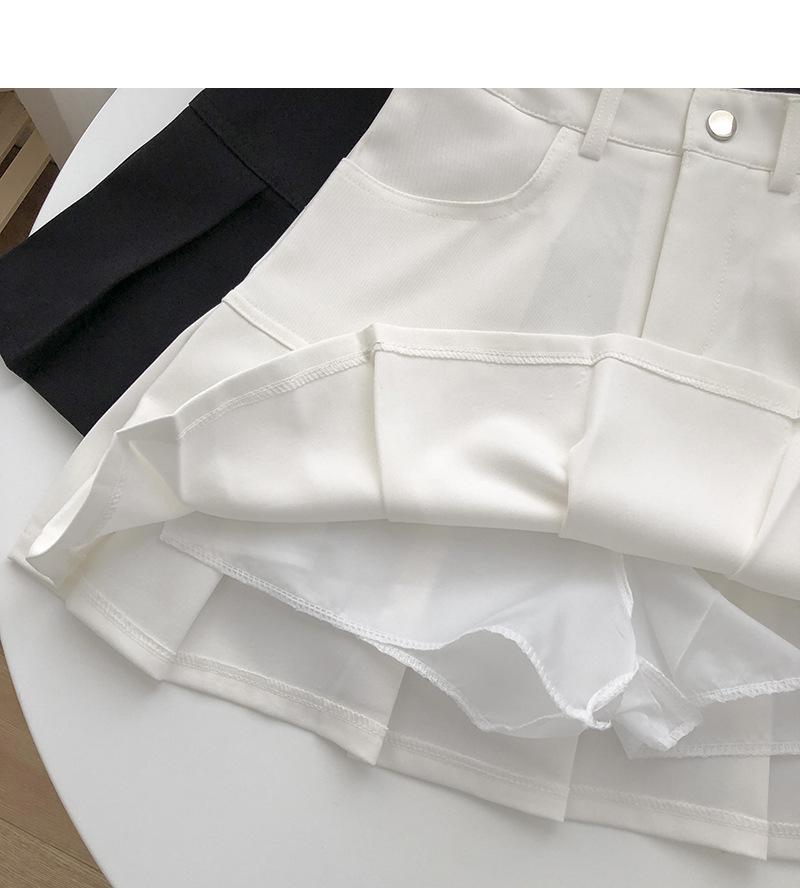 2024 Sommer Damen Plissee High Waist Kurzer A-Linien-Rock