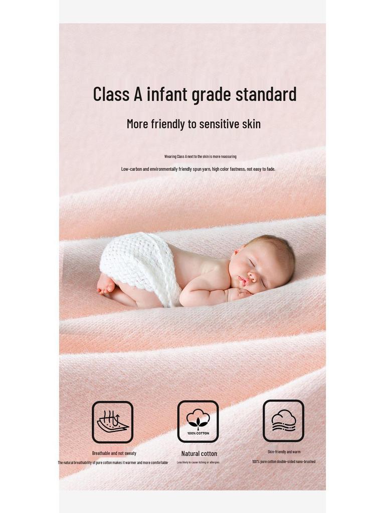 Reine Baumwollflanell Damen Dünne Einfarbige Antibakterielle Warme Basisschicht Hose - 2025 Herbst/Winter Kollektion