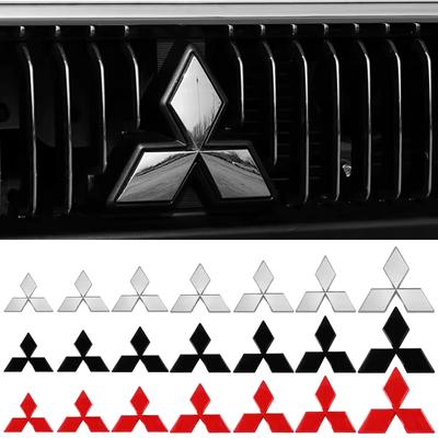 Car Front Grill Emblem Sticker Rear Trunk Badge Decal for Outlander Ralliart Lancer ASX Pajero Delica EVO Colt L200