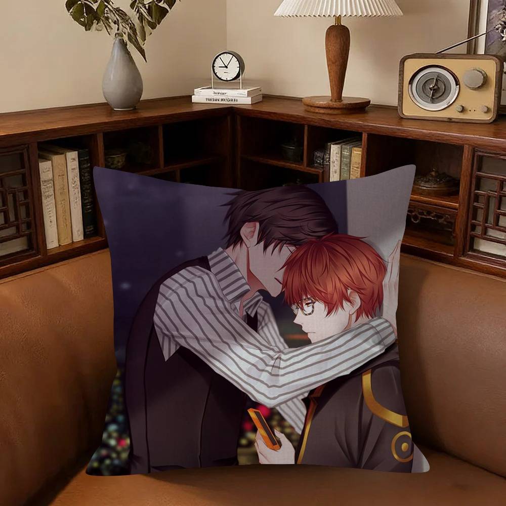 Anime Game Mystic Messenger Pillow Anime Pillow Sofa Bed Head Pillow Cover Cushion Cover Fashion