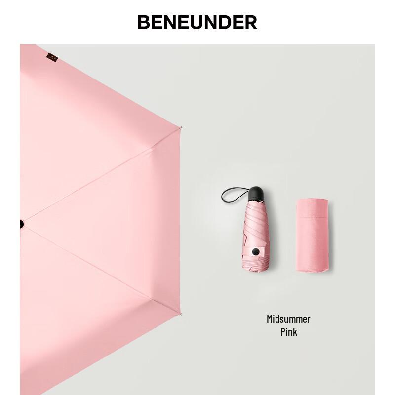 Мини-зонт Beneunder BM663, 5-складной, с защитой от УФ-лучей