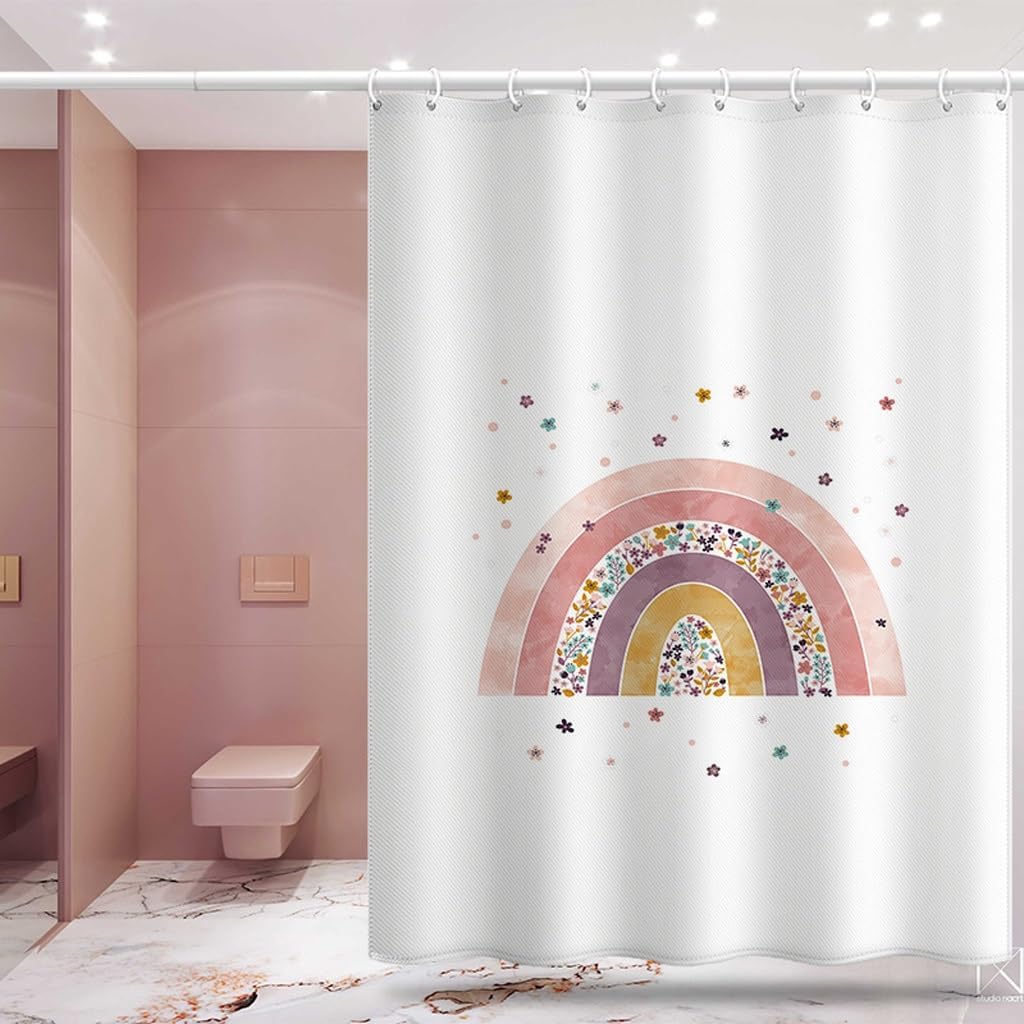 1Pc Modern Creative Door Curtain Punch-Free Bathroom Curtain Shower Abstract Oil Painting Waterproof Canvas Partition Curtain
