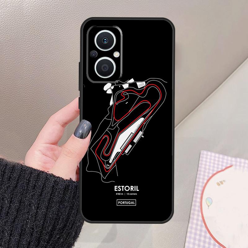 

Racing Circuit Funda For OPPO Reno 10 11 12 13 14 Pro 8 7 Lite 11F 12F 13F 14F OPPO Find X8 X5 X6 X9 Pro Case OPPO Reno8 Lite