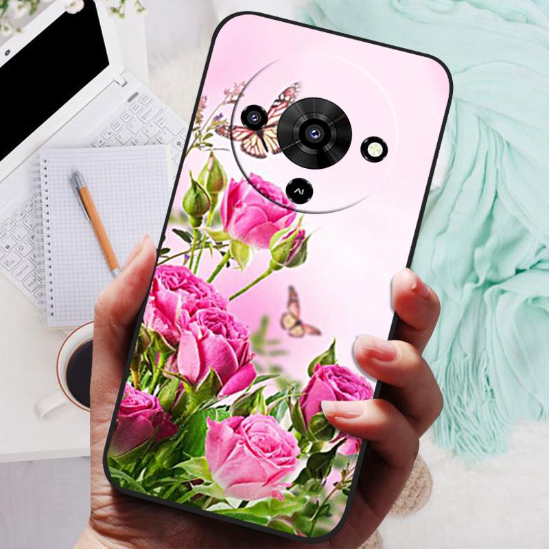 For ZTE Blade A76 5G Z2469N Case TPU Soft Rose Panda Cute Silicone Case Covers For ZTE Blade A76 A 76 BladeA76 5G Phone Cases