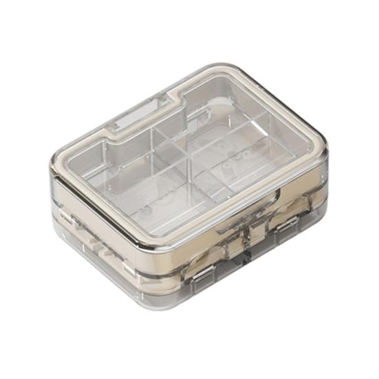 Multi-purpose Pill Cutter with Storage Compartment Double Layers Pill Splitter