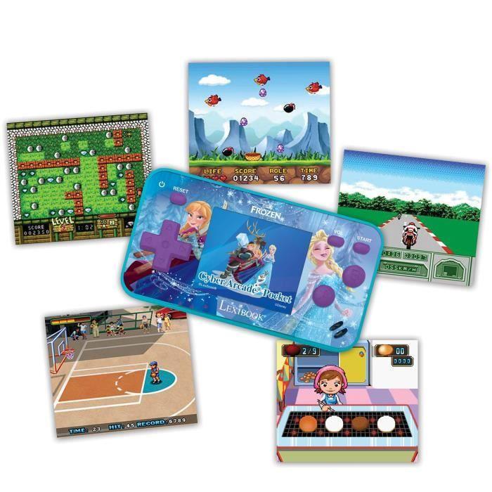 Console portable cyber arcade® pocket reine des neiges – écran 1.8'' 150 jeux dont 10 reine des neiges