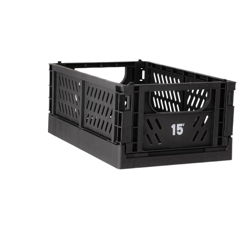 Folding Storage Basket Plastic Folding Storage Box Stationery Cosmetics Stackable Makeup Jewellery Toys Boxes for Storage Box