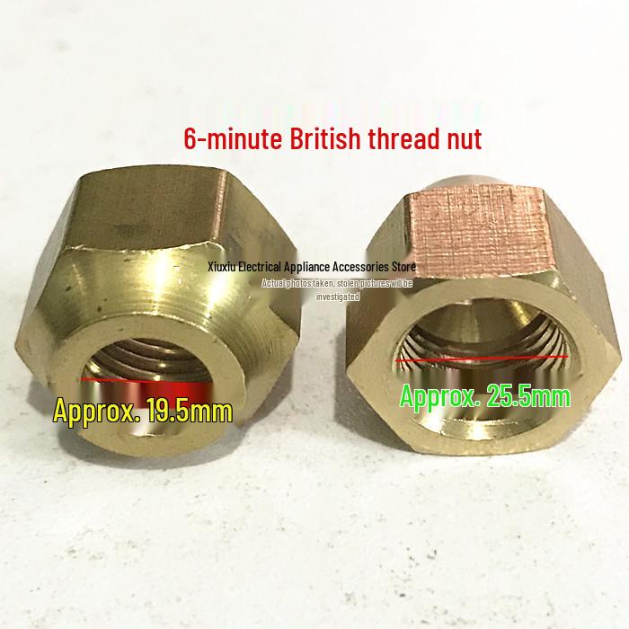 Copper Air Conditioning Pipe Joint Lock Nut Cap