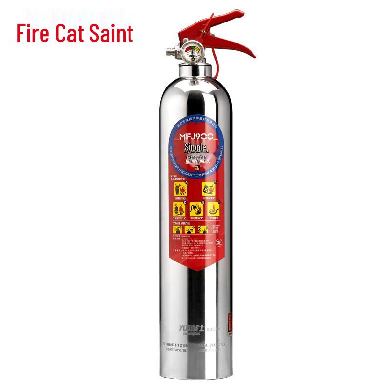 Flame Warrior MFJ900 Stainless Steel Dry Powder Fire Extinguisher