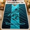 Flannel BlanketNorwich City Custom Name Text Personalized Soft Warm Throw Blanket Home Decor Gift
