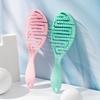 Wet Brush Curved Massage Comb with Flexible Bristles for Wet Hair - Available In Green, Pink, Blue,Purple and Black