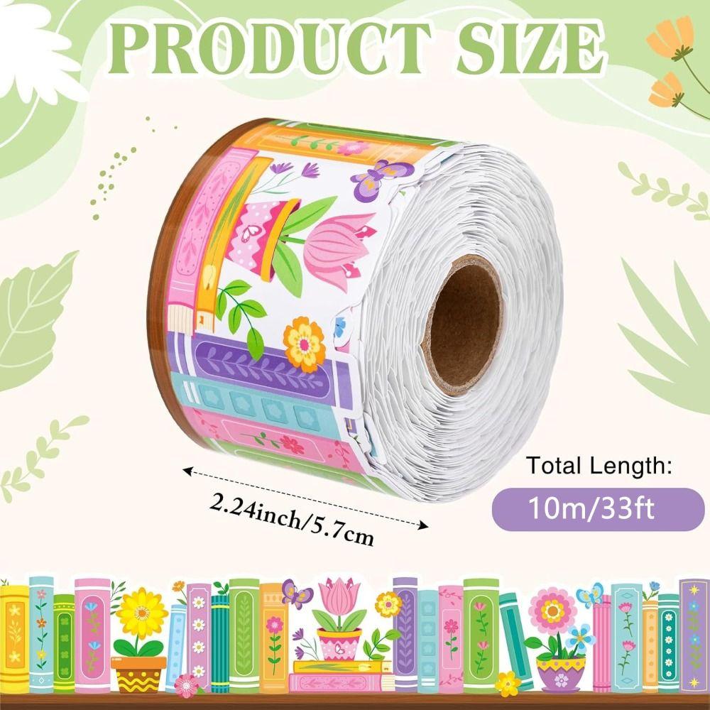 Self Adhesive Blackboard Border Sticker 10m/roll Wall Border Sticker  Library Decor