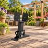 Heavy-Duty Metal Roofing-Mount Saddle Bracket -Coated Adjustable Angle