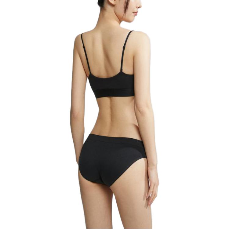 Calvin Klein Solid Color Logo Embroidered Thin Strap Sports Bra Women underwear QF6720-BAE