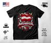 Indonesia Lettering Red White Graffiti Graphic T-Shirt Black Unisex S-2XL