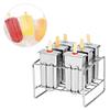 Stainless Steel Molds Ice Cream Industrial Home Kitchen DIY Ice Pop Mould Maker Tool(2#)