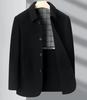 Men's Mid-Length Business Casual Double-Faced Cashmere Coat