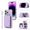 Crossbody Leather Zipper Wallet Cards Bag Phone Case for iPhone 14 Pro Max 15 13 12 11 XS XR X SE 2022 8 7 6 6S Plus Stand Cover