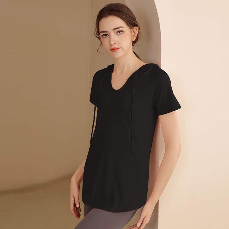 Women s Hooded Loose Outdoor Sports T-Shirt S