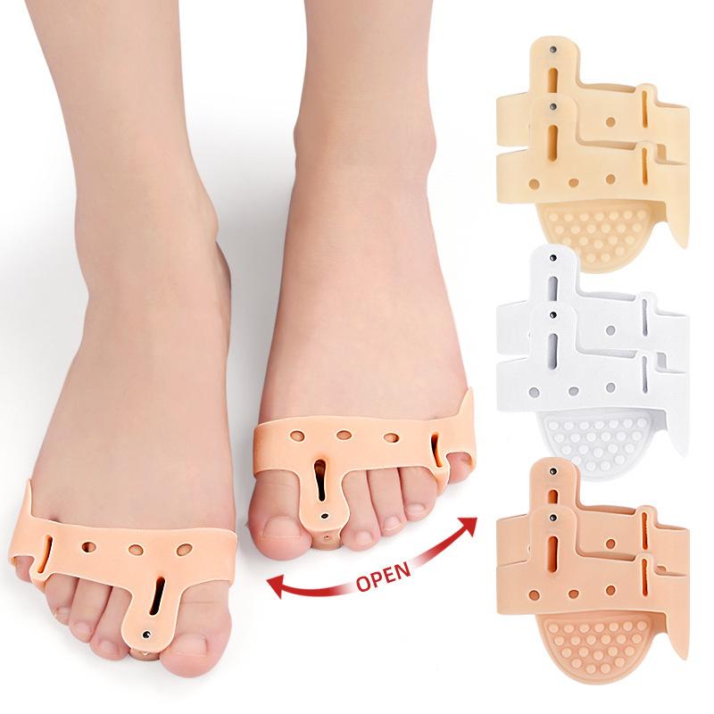 Magnet Toe Splitter, Foot Pellet Massage, Shock Absorption and Relaxation, Forefoot Half-yard Pad, Soft and Anti-wear Foot Pinch Orthosis
