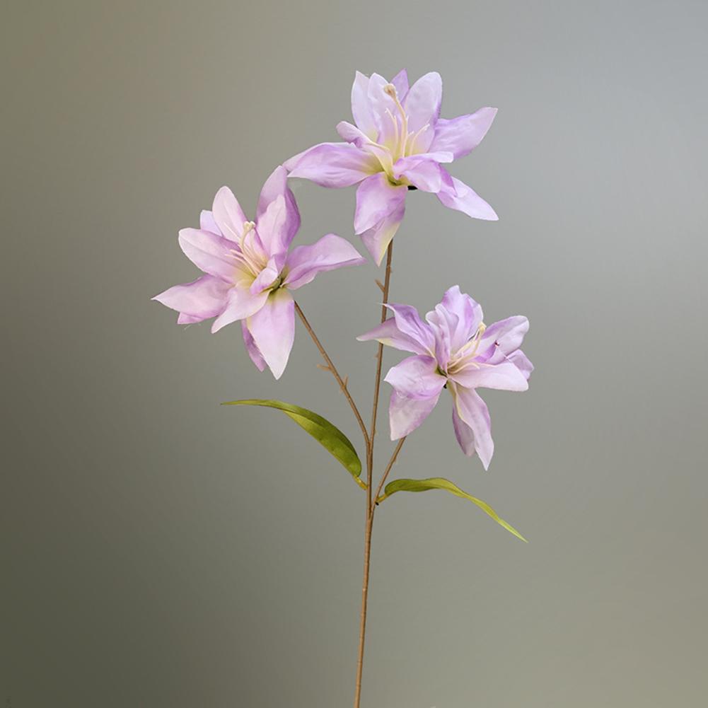 Artificial Flowers Small Lily Decoration Elegant Simulation Plants