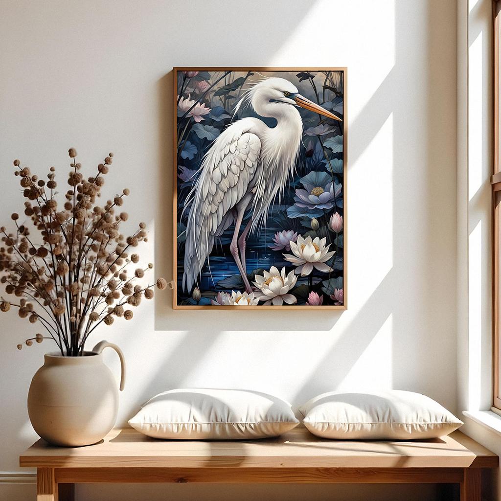 Poster Paintings Bird In Flowers