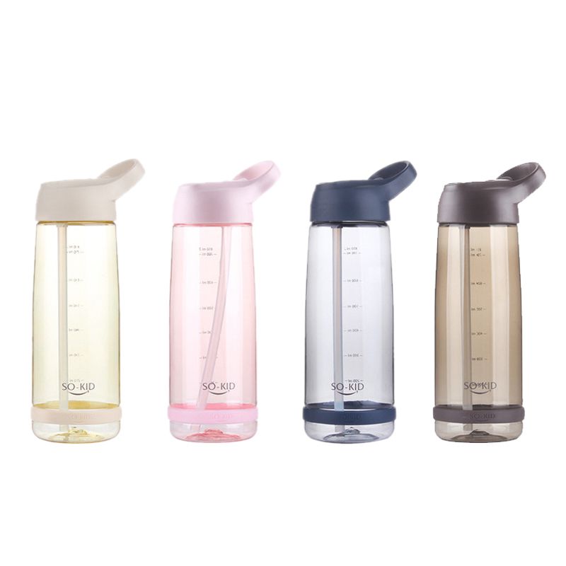 Water With Bottle Straw Plastic Bpa Leakproof Sports Travel Plastic Mugs Drinks