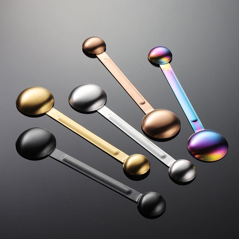 430 stainless steel double-ended measuring spoon 15ml5ml size, baking measuring tool, dosage spoon model