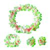 4Pcs Floral Garland Crown Handmade Flower Wreath Headband for Adults Festival Wedding Party Beach Event Summer Costume