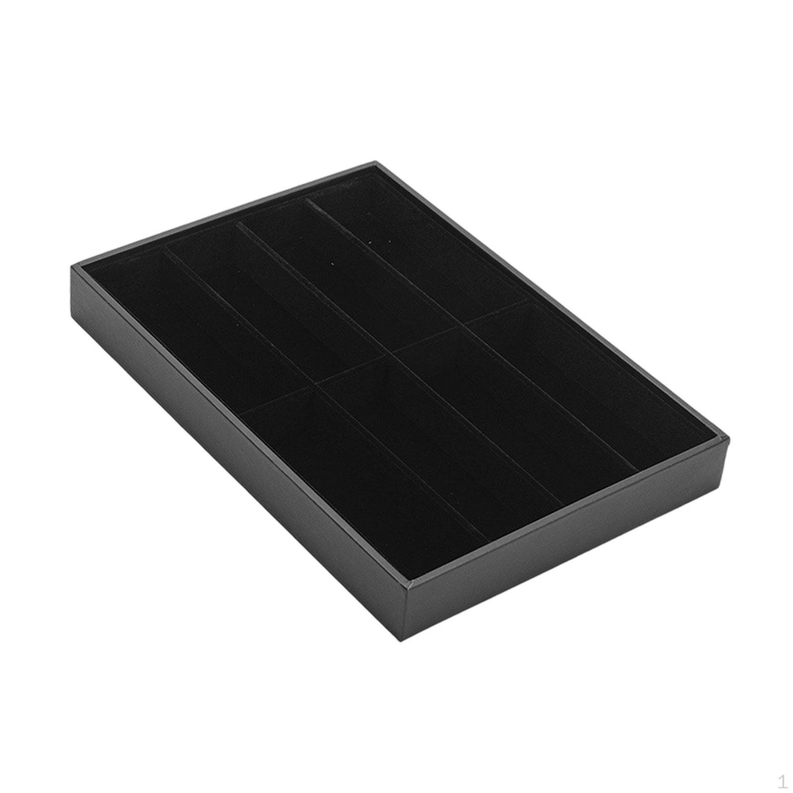 

Контейнер-подставка для очков Органайзер-кейс для очков и солнцезащитных очков 8 ячеек Многофункциональный Black