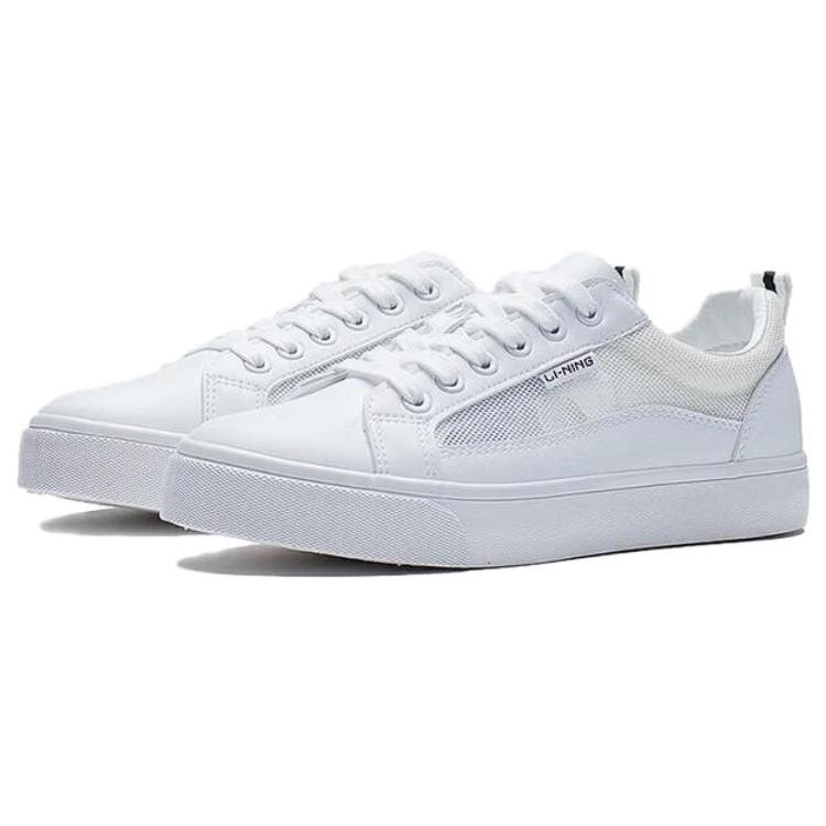Li Ning Slip Resistant And Breathable Low top Casual Shoes Women's White AGCS404-1