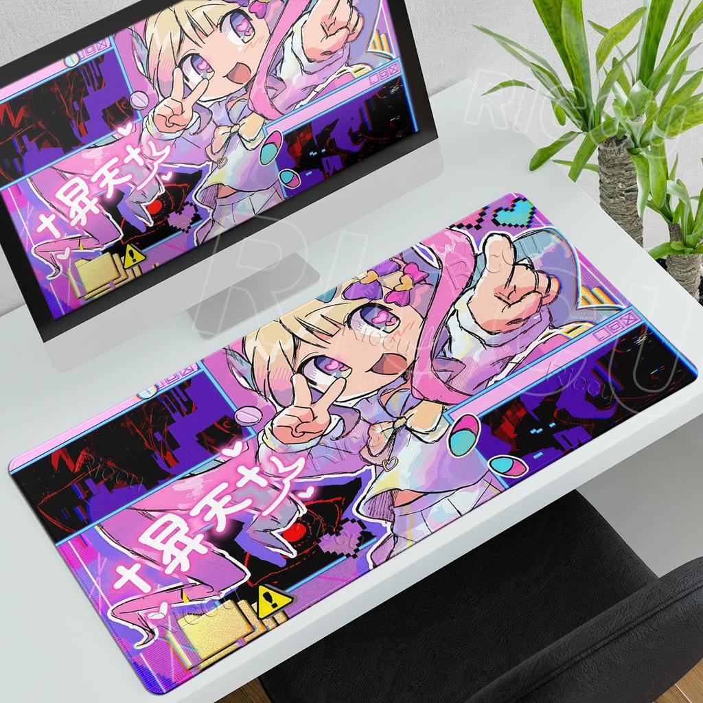 Needy Streamer Overload KAngel Ame Pattern Mouse Pads Extended Gaming Office Accessories Desk Mats Non-slip Desktop Keyboard Mat