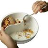 Praktische Müslischale mit Trennung für Trocken und Nass Müslischale Eine Person Zum Essen Frühstücksutensilien Haushaltsgeschirr Trennschale
