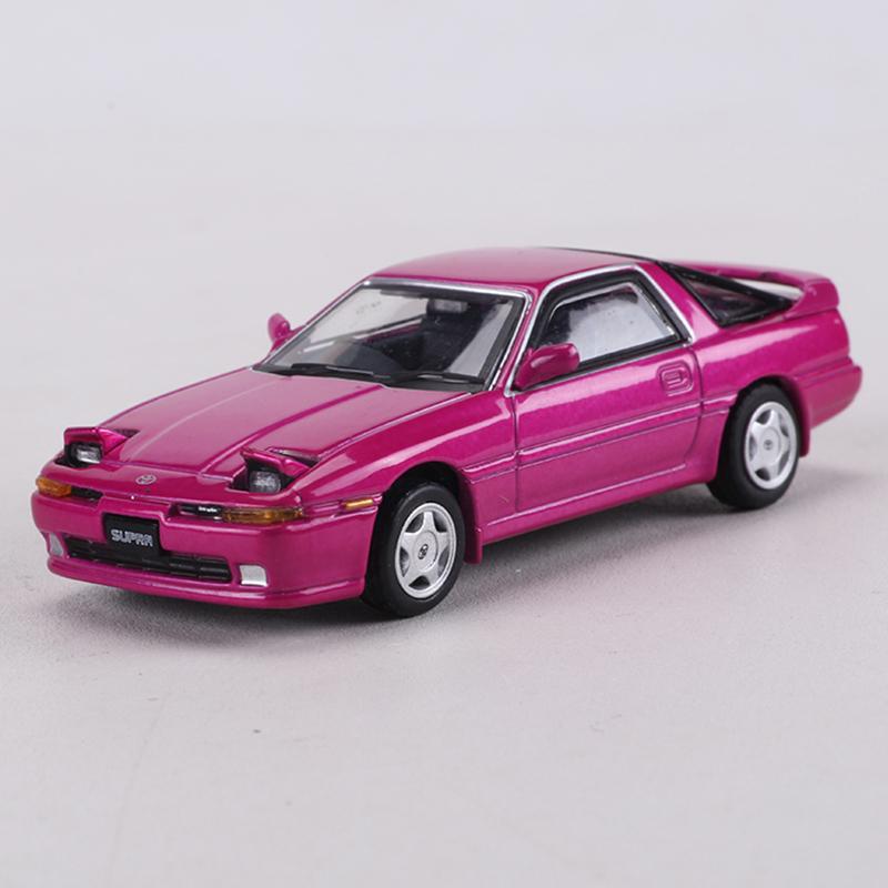

DCT 1:64 Toyota Supra A70 1988 Модель-іграшка автомобіля зі сплаву, лита під тиском, для симуляції, колекційний орнамент фіолетовий