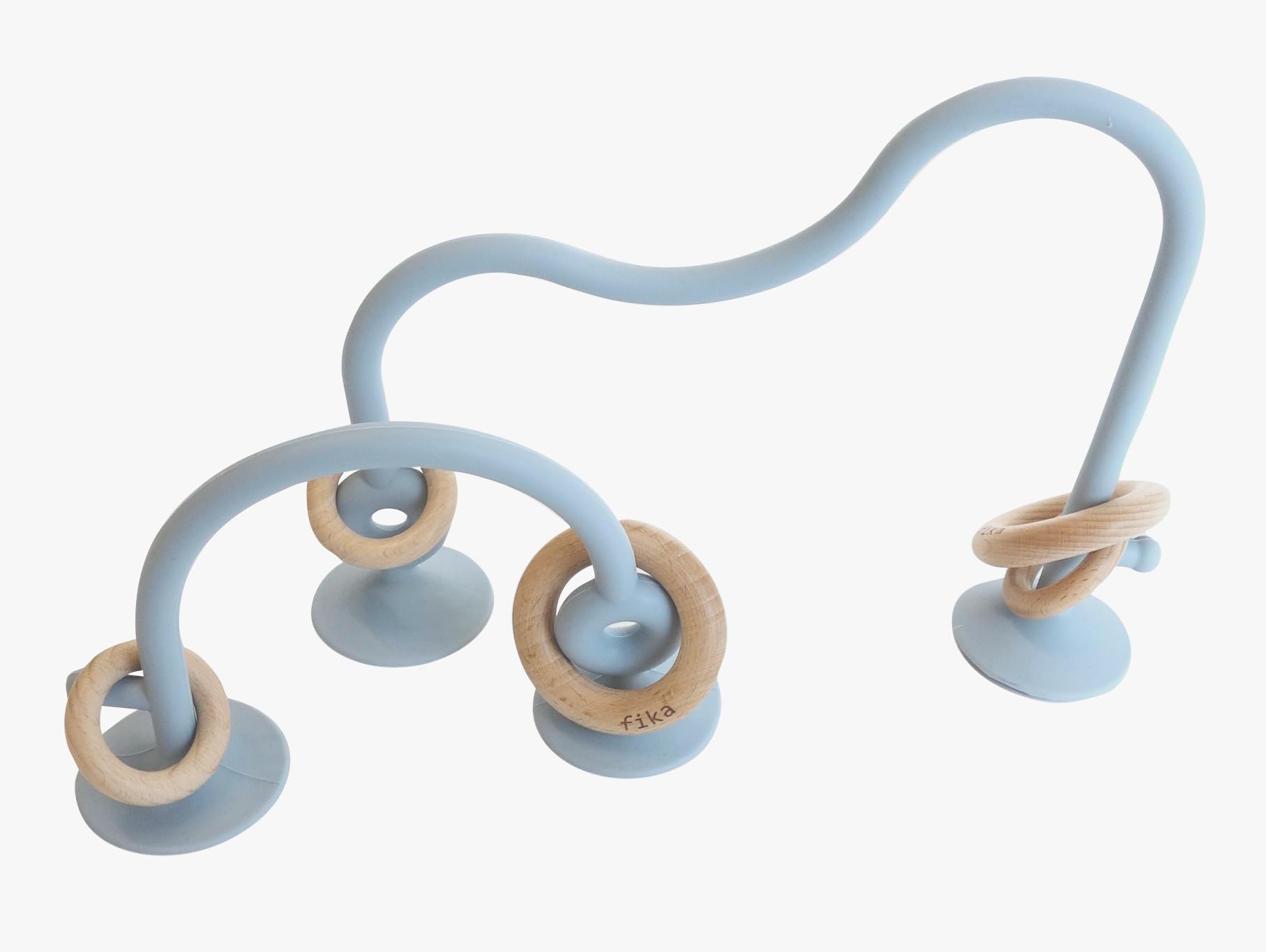 

Фика под присмотром мамы-воспитателя детского сада в Кобе Силиконовая игрушка-петля Уньо Игрушка Соответствует стандарту пищевой гигиены Нежно-голубой (фика) (unyo)