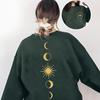Suéter Masculino e Feminino Gola Redonda Estampado Único Tendência Cool Outono Letra Casual Primavera e Outono Camada Base