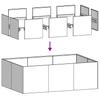 Planter Box 120x80x40 cm Galvanized Steel