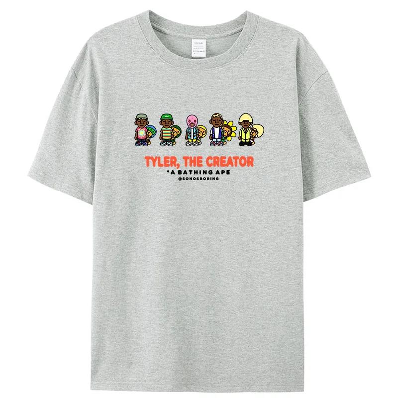 2025T-shirt Womens Fashion Short Sleeve Tops Men's Printed T-Shirt Hip Hop Rapper Vintage T-shirt 100% Cotton