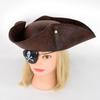 Faux Leather Pirate Hat Jack Captain Cosplay Men Women Costume Accessories Halloween Masquerade Party Decoration Adult Kids Hat