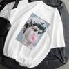 Unisexs Tshirt Monla Lisa Printed Tshirt With Short Sleeve Harajuku Summer Tshirt Female Tops Unisex Clothes