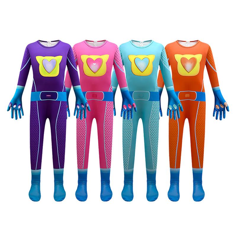 Super Kitty Kinder Cosplay Einteiler Halloween Kostüm zum Rollenspiel