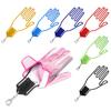 Golf Glove Holder Glove Stretcher Hanger with Keychain Golf Gloves Dryer Shaper Tool Keeper Rack Men Women Golfer Accessories