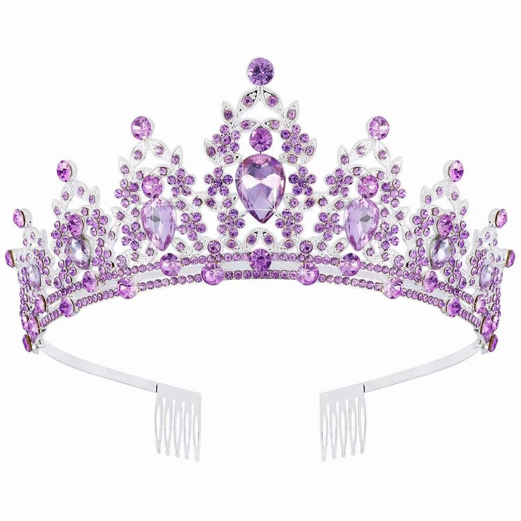 Bridal Crown Tiara Alloy Rhinestone Headband Wedding Crown Birthday Hair Accessory Party Headband Accessories