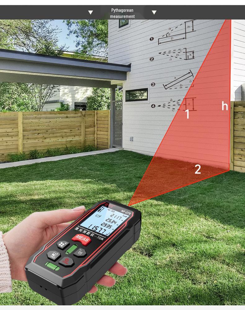 Smart Mouse NF-270 Handheld Red Light Laser Rangefinder Measuring Tool
