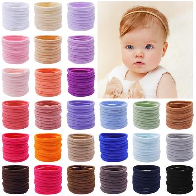 10/30 STÜCKE/Set Damen Mädchen Basic Haargummis Einfache Unifarben Elastisches Stirnband Haargummis Haarbänder Haarschmuck Pferdeschwanzhalter