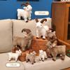 Lovely Goat Plush Toy Cute Bighorn Sheep Stuffed Doll 1Pc 16/30cm Mini Pendant for Girls Gift School Bag Decoration