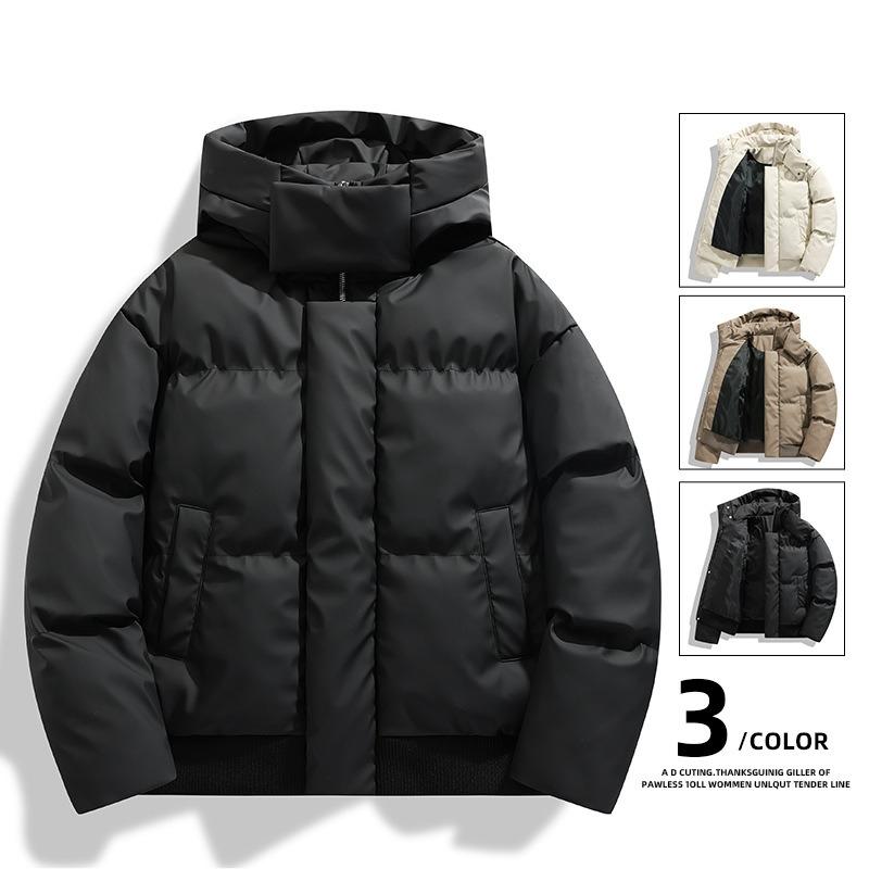 Парная короткая одежда для мужчин и женщин, зима 2025, утолщенная и теплая, молодежные куртки-пуховики, куртки, модная хлопковая одежда