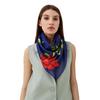 Women Fashion Long Soft Wrap Shawl Rose Flower Printed Sheer Chiffon Scarf