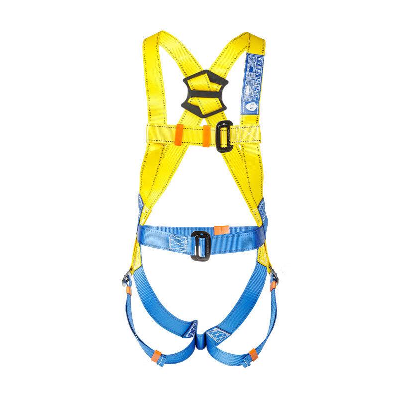 Brangdy Five-Point Full Body Safety Harness with Double Hook Lanyard